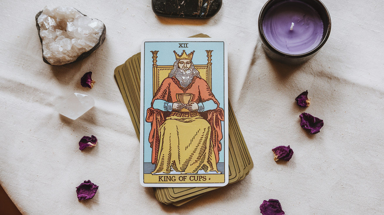 Giải Mã Bí Mật Thẻ Bài King Of Cups Xuôi Tarot